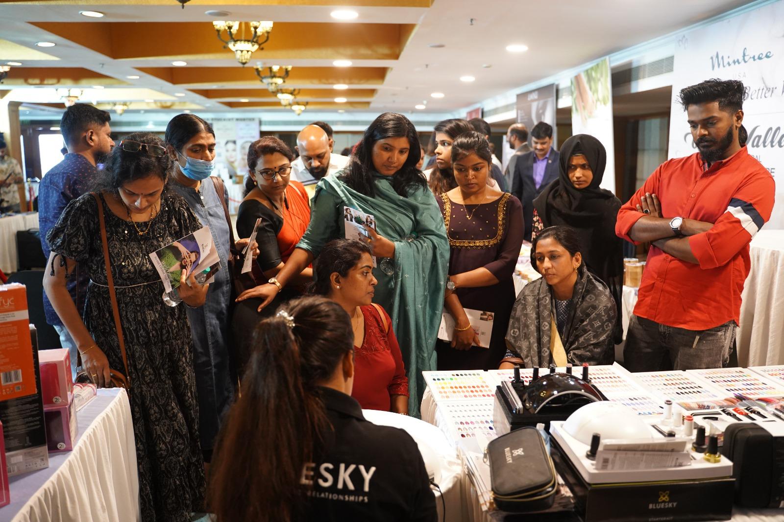 Visitors exploring nail products during a previous Beauty Business Days edition